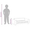 vidaXL Sofá infantil com apoio de pés 100x50x30 cm veludo cinza-escuro