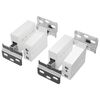 vidaXL Suporte de Arm&aacute;rio Suspenso 2 pcs Branco 70 x 48 x 19 mm