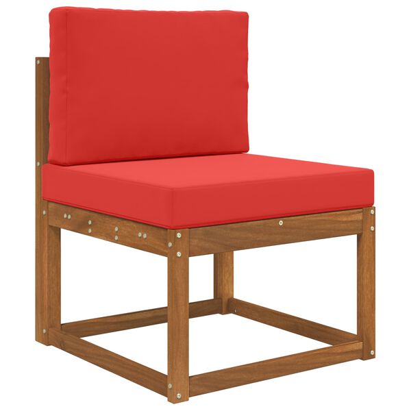 vidaXL Almofada para Sof&aacute; Externo 2 pcs Vermelho Poli&eacute;ster