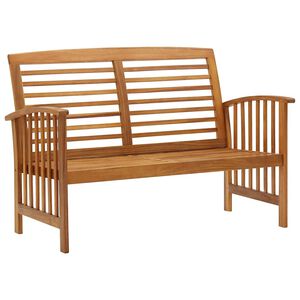 vidaXL Banco de jardim 119 cm madeira de ac&aacute;cia maci&ccedil;a