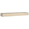 vidaXL Floreira Ivory 480 x 100 x 45 cm A&ccedil;o Galvanizado