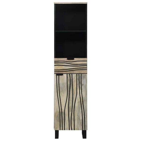 vidaXL Arm&aacute;rio para Pia de Banheiro com porta Branco 38 x 33 x 160 cm