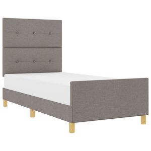 vidaXL Estrutura da Cama Cinzento-acastanhado 80 x 200 cm tecido