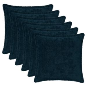 vidaXL Capa almofada 6 unid. HOUTEN Azul Marinho 30 x 30 cm
