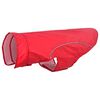 vidaXL Capa de chuva para c&atilde;es com tiras reflectoras vermelho 2XL