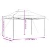 vidaXL Tenda p/ festas pop-up dobrável 410x279x315cm cinza-acastanhado