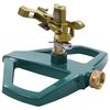 vidaXL Aspersor rotativo 21x22x13 cm metal verde