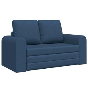 vidaXL Sof&aacute;-Cama Azul 148 x 71 x 83 cm tecido