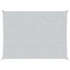 vidaXL Vela de sombra solar Cinza Claro e Branco 8 x 6 m