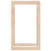 vidaXL Suporte para lenha 60x25x100 cm pinho maciço
