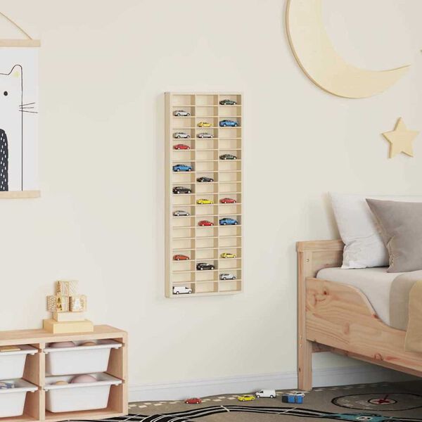 vidaXL Estojo de Exibição Castanho 30 x 4,5 x 75 cm Madeira processada