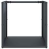 vidaXL Suporte para lenha 40x40x40 cm aço laminado a frio antracite