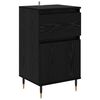 vidaXL Buffet com gaveta Carvalho Preto 40 x 35 x 70 cm