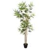 vidaXL &Aacute;rvore de Bambu Artificial Verde 75,5 x 18 x 175 cm