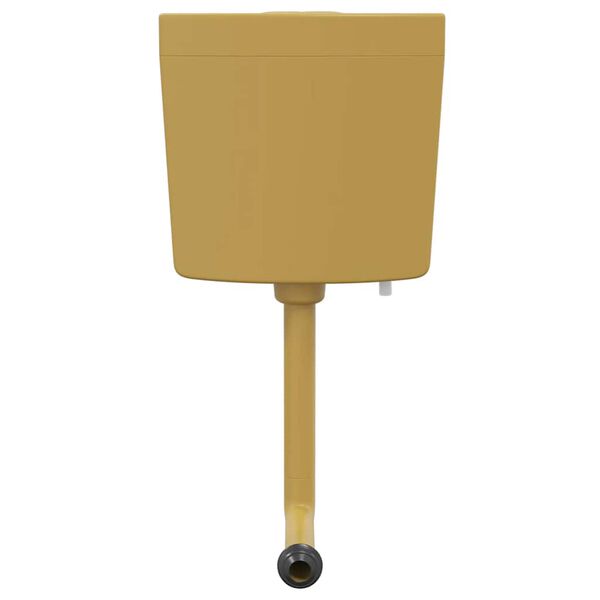 vidaXL Autoclismo de WC c/ entrada de água inferior 3/6L amarelo caril