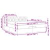 vidaXL Estrutura cama otomana com colch&atilde;o 200x200 cm tecido cor creme