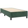 vidaXL Cama com molas/colch&atilde;o 90x190 cm veludo verde-escuro
