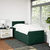 vidaXL Cama com molas/colch&atilde;o 90x190 cm veludo verde-escuro