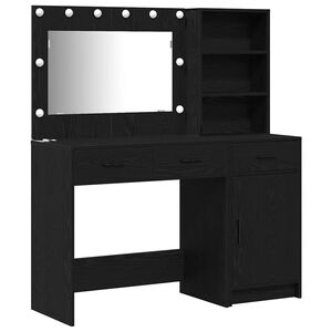 vidaXL Mesa de vestir 2 unid. Preto 78,5 x 41 x 135 cm