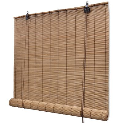 vidaXL Estore de enrolar 80x220 cm bambu castanho