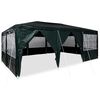 vidaXL Tenda de Festa Verde 600 x 400 x 266 cm Polietileno