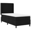 vidaXL Cama Box com colch&atilde;o com cabeceira Preto 190 x 90 cm tecido