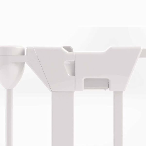 Noma Port&atilde;o de seguran&ccedil;a com 3 pain&eacute;is Modular metal branco 94054