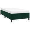 vidaXL Estrutura de cama sem colch&atilde;o 90x200 cm veludo verde-escuro