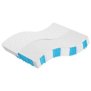 vidaXL Colch&atilde;o de molas ensacadas m&eacute;dio firme 160x200 cm super king