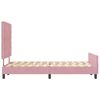 vidaXL Cama Box com cabeceira Rosa 120 x 200 cm Veludo