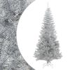 vidaXL &Aacute;rvore de Natal artificial com suporte 210 cm PET prateado