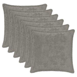 vidaXL Capa almofada 6 unid. HOUTEN Cinzento-claro 30 x 30 cm