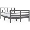 vidaXL Estrutura cama pequena casal 120x190 cm pinho maci&ccedil;o cinza