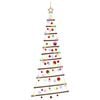 vidaXL &Aacute;rvore de Natal pendurada com bolas 150 cm 80 LED Multicolorido