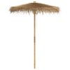 vidaXL Guarda-chuva Tiki com dossel de folha de bananeira 180 cm Bambu