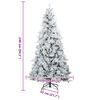 vidaXL &Aacute;rvore de Natal Articulada Artificial Branco 240 cm PE e PVC