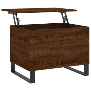 vidaXL Mesa centro 60x44,5x45 cm derivados madeira carvalho castanho