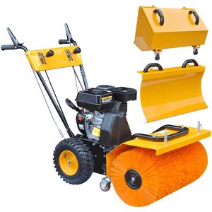 vidaXL Limpa-neves multifuncional motor a gasolina 6,5 CV