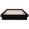 vidaXL Estrutura de cama 100x200 cm madeira maci&ccedil;a preto