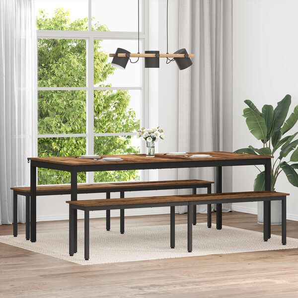 vidaXL banco Madeira antiga 200 x 35 x 45 cm Madeira processada