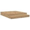 vidaXL Estrado de cama com arruma&ccedil;&atilde;o Carvalho Artesanal 180 cm