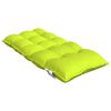 vidaXL Almofad&otilde;es cadeira encosto baixo 4 pcs oxford verde brilhante