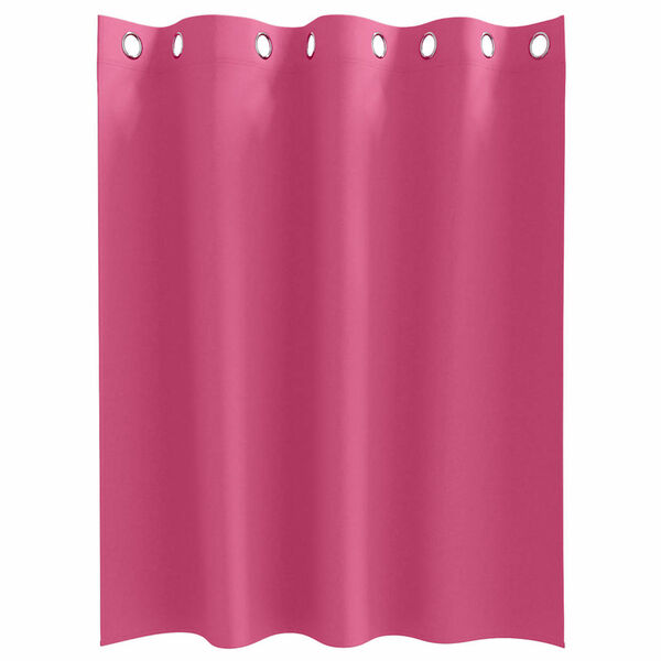vidaXL Cortinas Blackout com Argolas 2 pcs Rosa Brilhante 140 x 140 cm