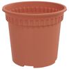 vidaXL Vaso Redondo para Flores 24 pcs Vermelho Tijolo &Oslash; 15 x 12 cm