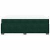 vidaXL Cama boxspring com colch&atilde;o 120x200 cm veludo verde-escuro