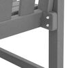 vidaXL Banco de jardim Cinzento-claro 120 x 59 x 88cm HDPE