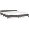 vidaXL Estrutura de cama sem colch&atilde;o 180x200 cm veludo cinzento-escuro