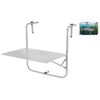 ProGarden Mesa de varanda cinzento mate