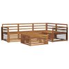vidaXL Conjunto de Sof&aacute;s para Exterior 5 pcs Natural