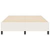 vidaXL Cama Box Creme 140 x 200 cm Veludo